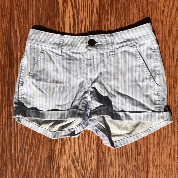 Blue and white stripe shorts - Picture 1 of 3